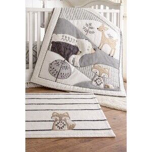 Levtex Baby Bailey Woodland Nursery Baby Comforter & Fleece Blanket Soft